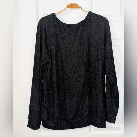 Buffalo Women`s Soft‎ Cozy Crewneck Pullover Sweater Black Heather Large NWT - Picture 4 of 8